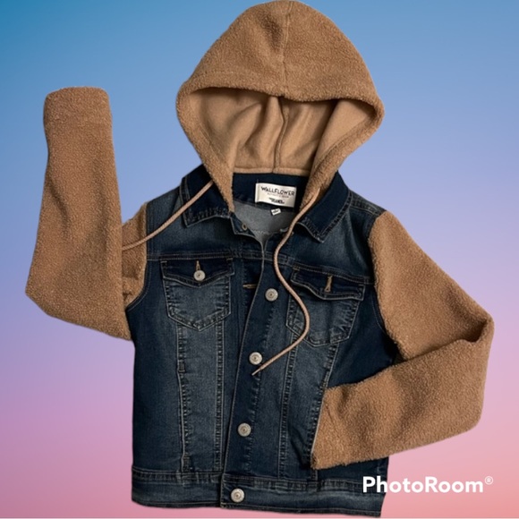 Wallflower Jackets & Blazers - Sherpa denim jacket